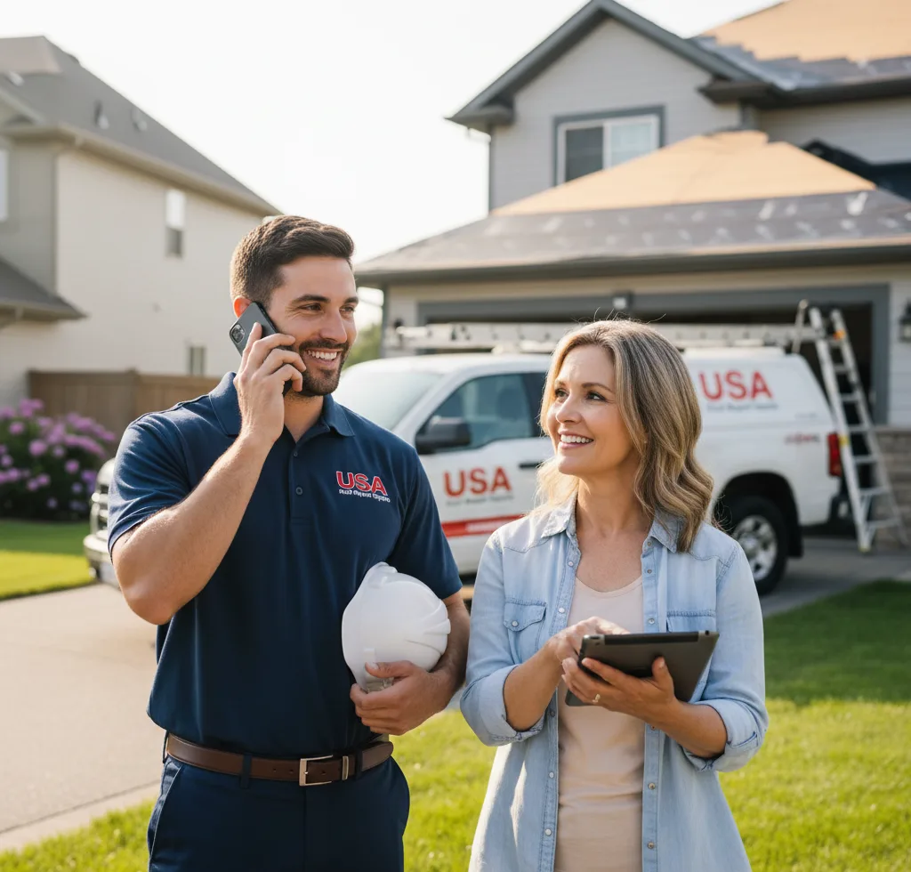 USA Roof Repair Experts customer support in Red Lion